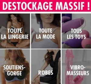 Destockage lingerie sexy mode sexy et plus sur Adam et Eve