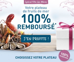 Plateau de fruits de mer 100% remboursé chez Amarine