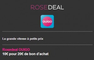 Vente privée TGV Ouigo 