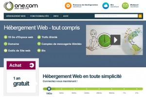 Un site gratuit : Hébergement 15 Go + Nom de domaine (.fr, .com … ) / 1 an sans engagement