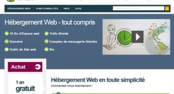 Votre site gratuit : Hébergement 15 Go + Nom de domaine (.fr, .com … ) / sans engagement