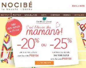 20% de remise sur Nocibé via un code promo 