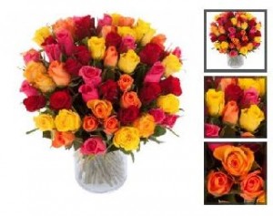 bouquet de 60 roses pour seulement 25 euros 