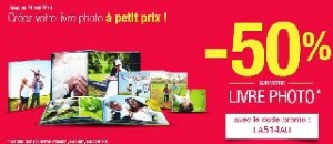 livre photo a moitie prix chez Auchan