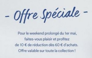 Aujourd’hui 10 euros offerts pour 60 euros sur C&A 