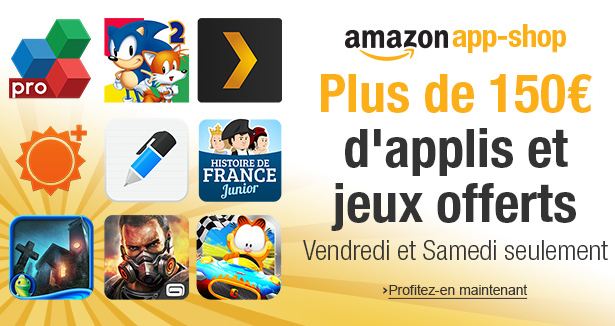 App-Shop Amazon : 47 applis Android gratuites pendant 2 jours (150 € offerts)