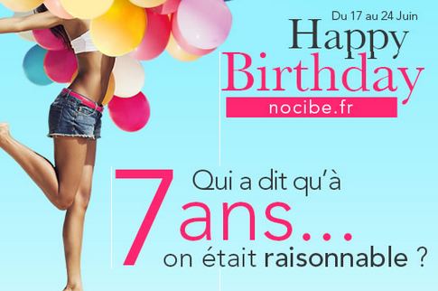 Anniversaire Nocibé ! Remises immédiates sur vos achats parfum et soin