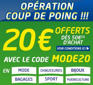 Bon plan Mode : 20 euros offerts dès 50 euros chez Cdiscount