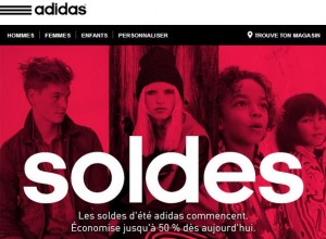 Soldes Adidas 600 articles a moitie prix