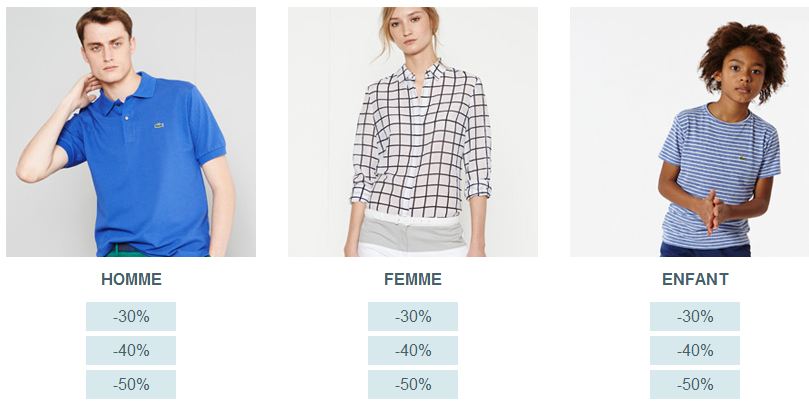 Vente Privée Lacoste ! 50% de remise avant les soldes 