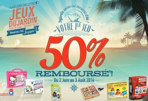 jeu Dujardin 50% remboursé