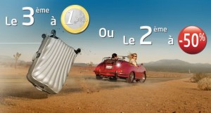 1 Samsonite Curv acheté = la seconde à moitié prix