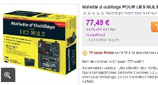 mallette d’outillage 100 pièces POUR LES NULS 