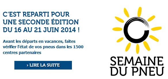 semaine du pneu 2014 