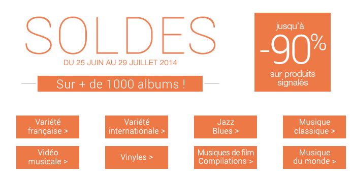 soldes Cd de musique