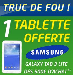 tablette Samsung gratuite