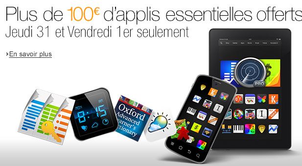 100 euros d’applis gratuite sur App-Shop Amazon 