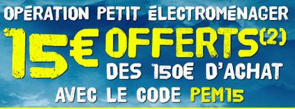 Bon plan petits électroménager avec 10 euros de remises 