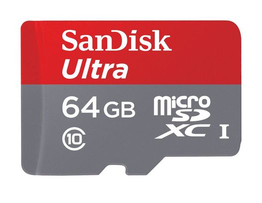 Carte Micro SDXC 64 Go SanDisk Ultra à 27 euros 