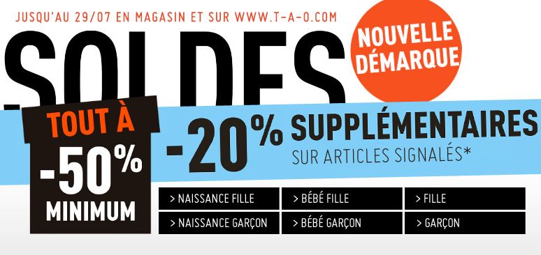 Dernière démarque chez Tape à l’œil : 20% supplémentaires 