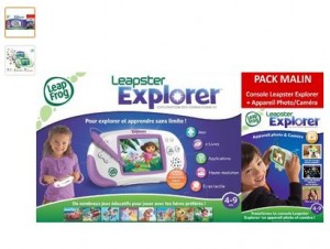 Moins de 22 euros la console Leapster Explorer avec module Camera de Leapfrog