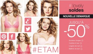 Nouvelle démarque mode et lingerie chez Etam