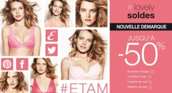 Nouvelle démarque mode et lingerie chez Etam