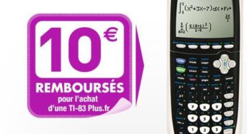 Calculatrices moins chères avec les remboursements de Casio, HP ou Texas Instruments (de 3 à 30€)!