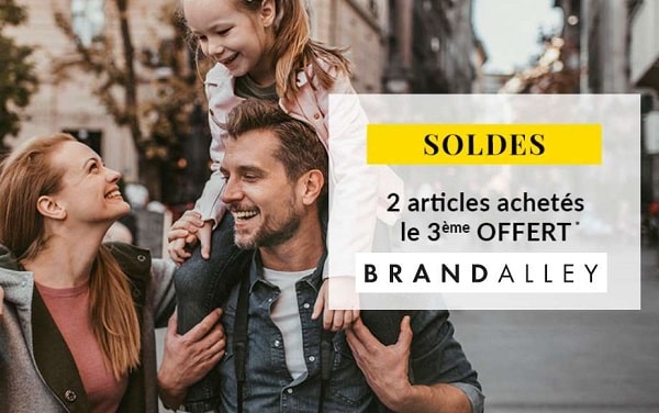 Soldes Brandalley : 2 achetés = 1 gratuit (jusqu’à moins 80%)