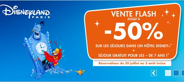 Vente flash DisneyLand Paris 