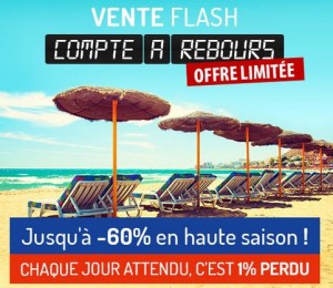 Vente flash sur les séjours en été