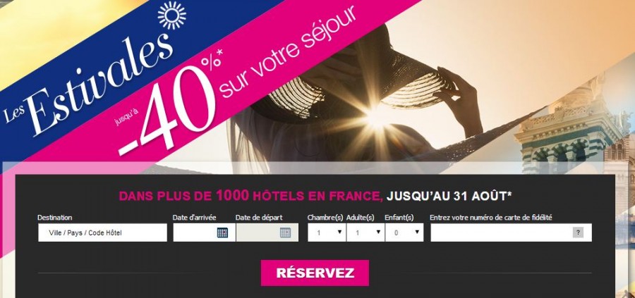 Votre hôtel en France à moins 40% cet été 
