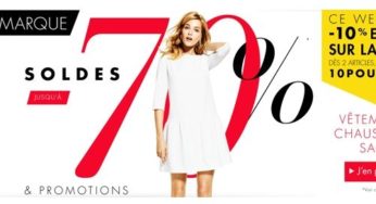 Ce week-end 10% suppl. sur la deuxième démarque mode sur Amazon