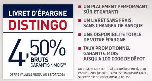 livret d'epargne PSA Banque