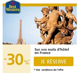 tarif reduit hôtel Best Western cet été