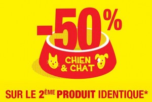 Alimentation Chien et Chat le second à moitié prix Gamm Vert