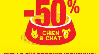 Alimentation Chien & Chat : 1 acheté = le second à moitié prix en magasin Gamm Vert