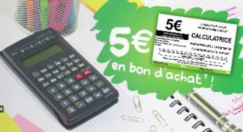 Reprise de votre ancienne calculatrice 5 euros chez Auchan