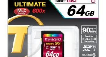 Carte SDXC 64 Go Transcend 600X à moins de 37 euros (livraison gratuite)