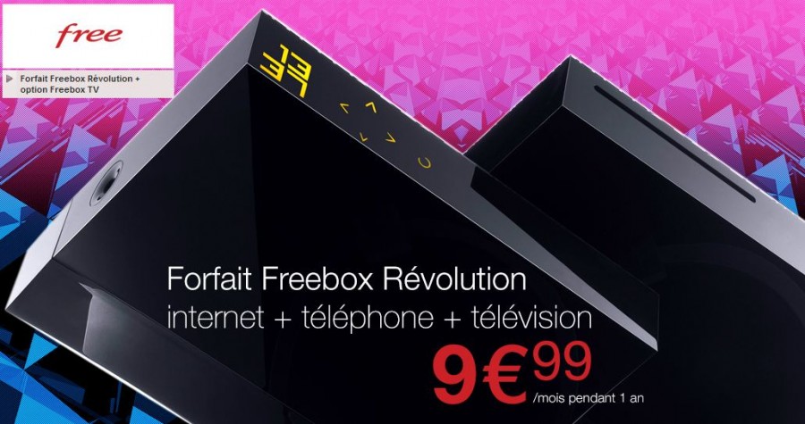 Vente Privée Freebox Révolution à moins de 10 euros