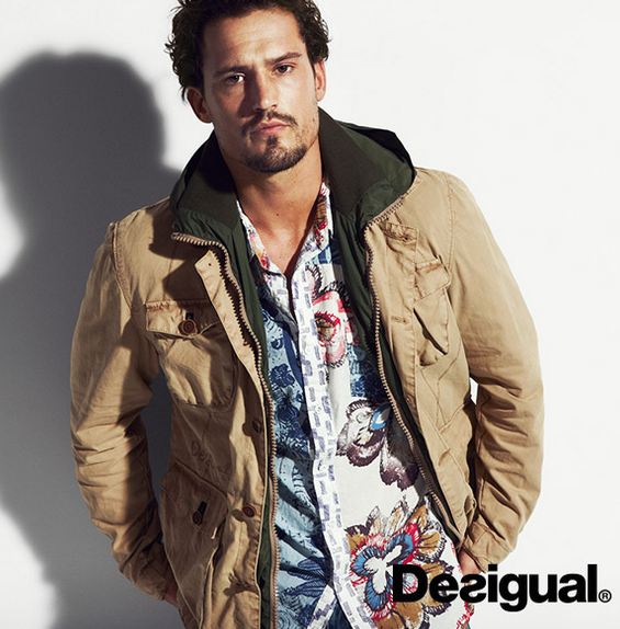 Veste homme Desigual beige a moins de 45 euros