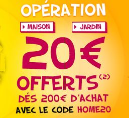 code promo 20 euros cdiscount