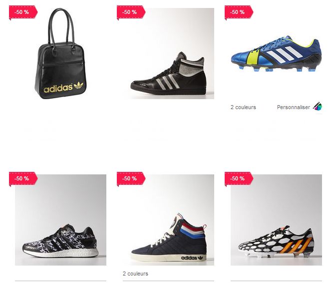  remise supplémentaire sur Outlet Adidas