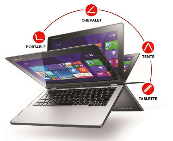vente flash PC Hybride Lenovo Yoga 2 11 Touch 