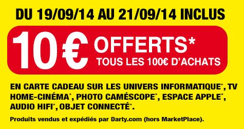 10 euros offerts tous les 100 euros 