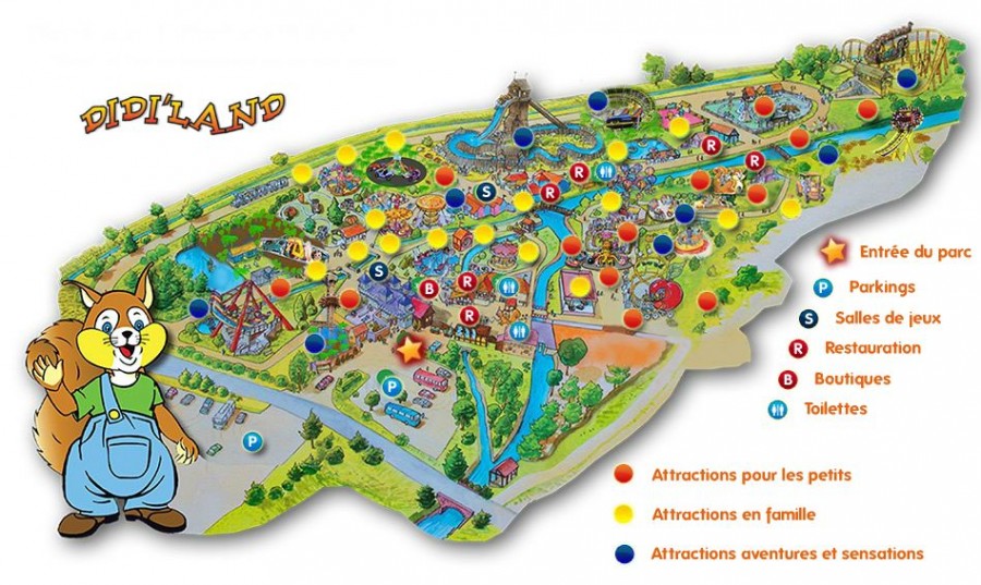 12 euros l’entrée au parc d’attractions Didi’Land 