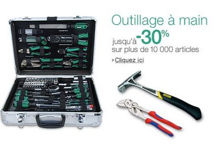 Bon plan bricolage : 30% sur les outils à main (+ de 12000 articles sur Amazon) / derniers jours