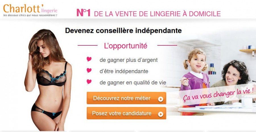 vente à domicile lingerie