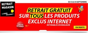 Conforama retrait gratuit en magasin