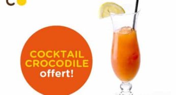 Coupon à imprimer restaurant Crocodile : 1 cocktail gratuit